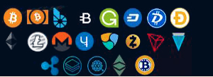 Crypto currencies symbols