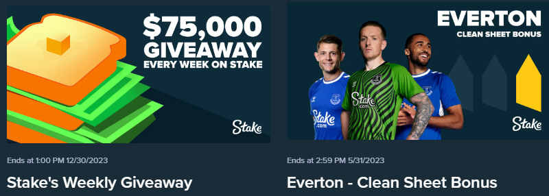Stake's Casino $75,000 Weekly Giveaway
